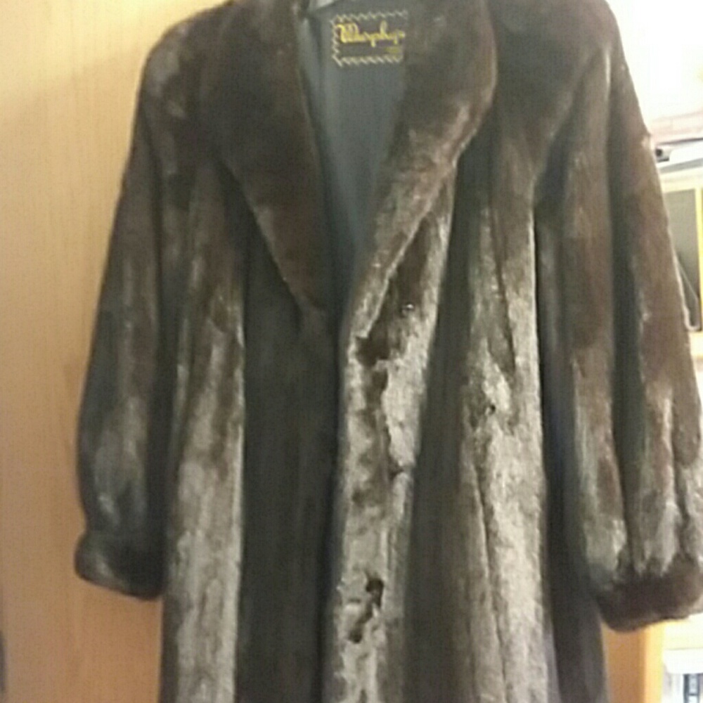 Full length mink coat size 12